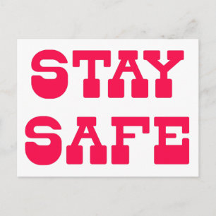 Stay safe! Corona Virus  - Encouragement Postcard
