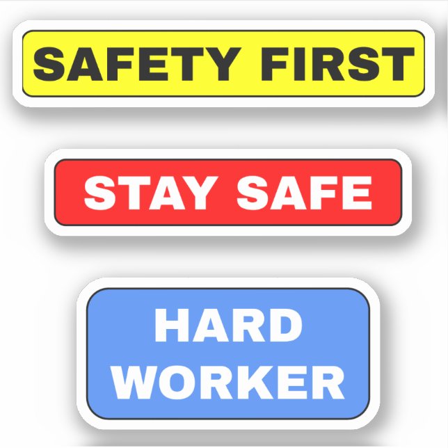 Stay Safe Hardhat - Simple Hard Worker (Front)