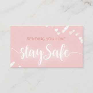Stay Safe! Perfect to pop with a gift Place Card