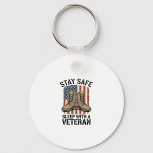 Stay Safe Sleep With A Veteran Vintage Boots Shirt Keychain