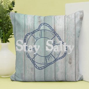 Stay Salty Beach Life Throw Pillow
