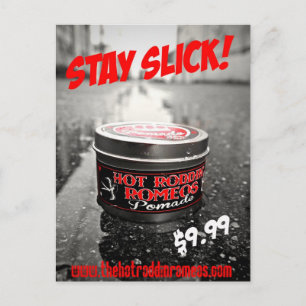 Stay slick! postcard