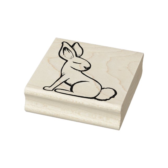Stay Soft Spring Bunny Rabbit                      Rubber Stamp (Stamp)
