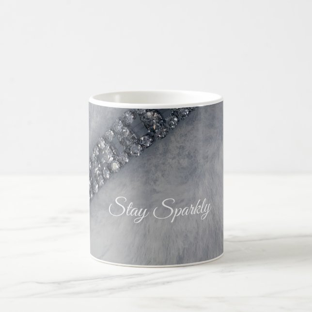 Stay Sparkly Diamonds and Fur Coffee Mug (Center)