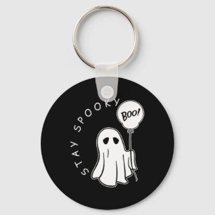 Stay Spooky Boo Cute Ghost Halloween Spooky Season Keychain