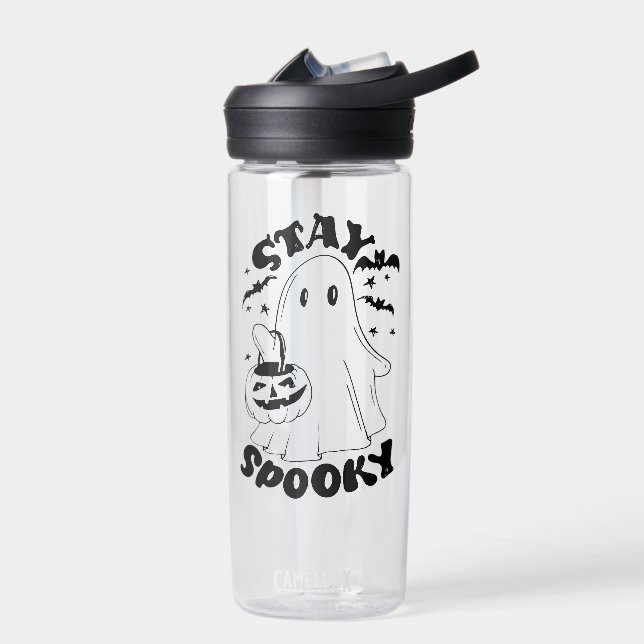 Stay Spooky Ghost Water Bottle (Left)