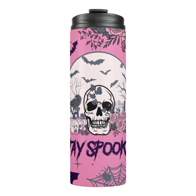 Stay Spooky Goth Thermal Tumbler (Front)