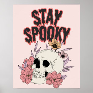 Stay Spooky Halloween Theme Wall Art Decor Poster