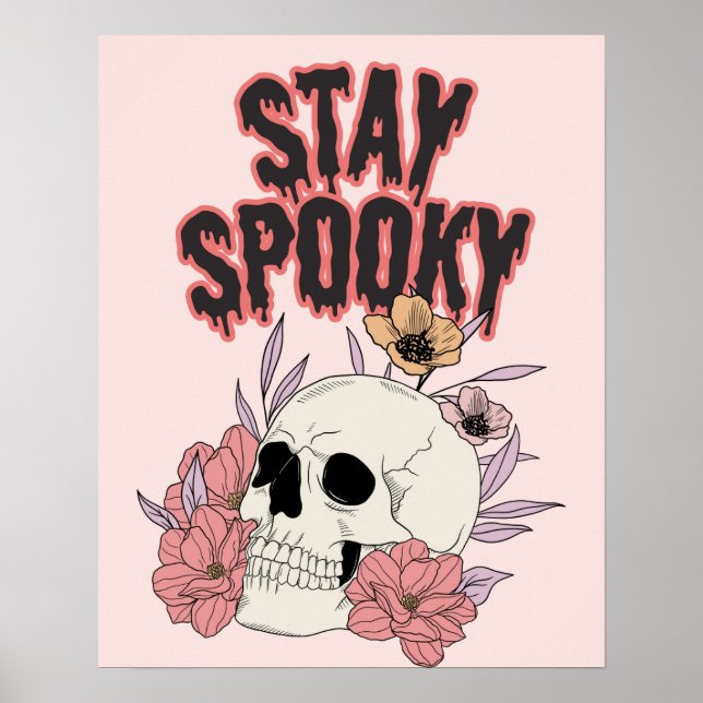 Stay Spooky Halloween Theme Wall Art Decor Poster (Front)