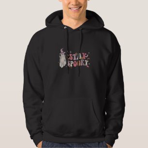 Stay Spooky Peace Hippie Halloween Floral Ghost Re Hoodie