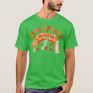 Stay Spooky Retro Rainbow Funny Halloween Premium T-Shirt