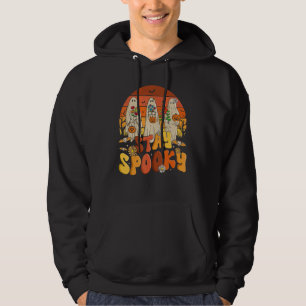 Stay Spooky Retro Spooky Floral Ghost Hippie Hallo Hoodie
