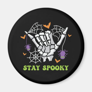 Stay Spooky with Hand Bones and Spider Webs Magnet