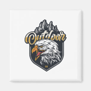 Stay Strong Eagle Outdoor Motivational quotes Magnet
