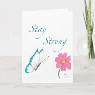 "Stay Strong" Folded Greeting Card