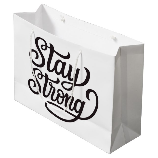 Stay Strong Large Gift Bag (Front Angled)