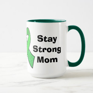"Stay Strong Mom" Lyme Disease Awareness Mug