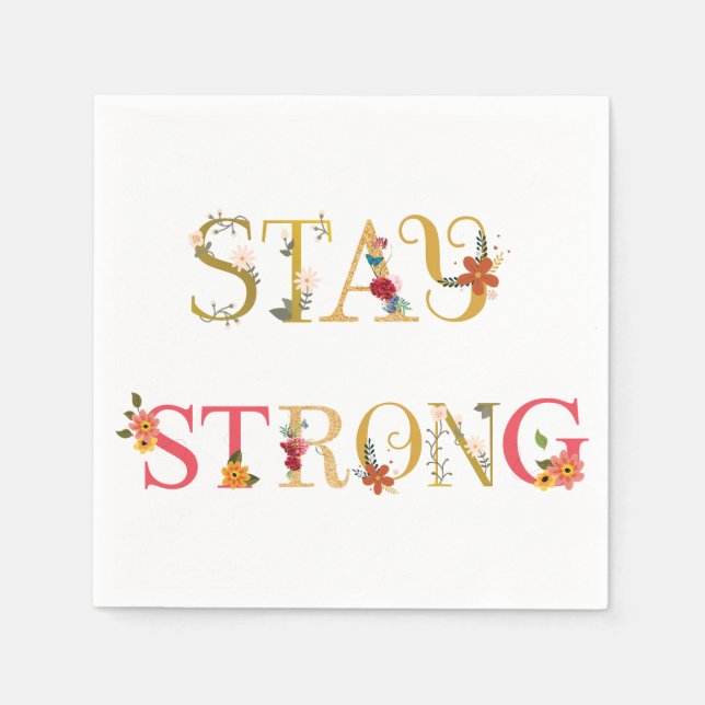 Stay strong  napkin (Front)