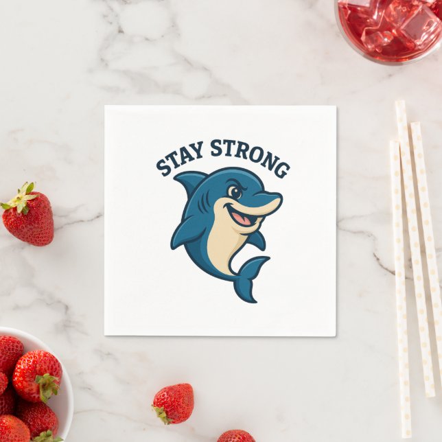 Stay Strong Splash T-Shirt Napkin (Insitu)