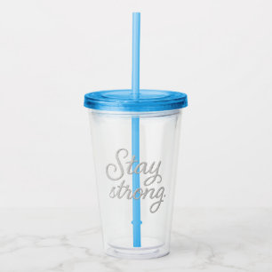 Stay Strong Tri-Blend Shirt Two-Tone Coffee Mug Acrylic Tumbler