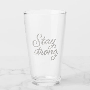 Stay Strong   Tri-Blend Shirt Two-Tone Coffee Mug Glass