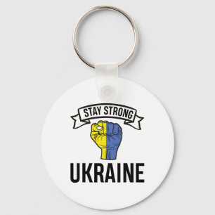 Stay Strong Ukraine - Peace - Freedom Keychain