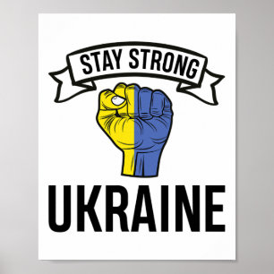 Stay Strong Ukraine - Peace - Freedom  Poster