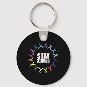 Stay Strong World Cancer Day Keychain