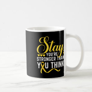 Stay Stronger Yellow Ribbon Suicide Prevention Awa Coffee Mug