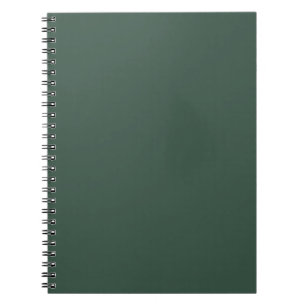 Stay Stylish with a Touch of Pine Green Background Notebook