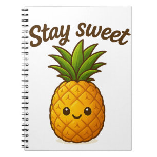 Stay Sweet – Cute Pineapple  Notebook