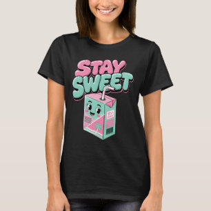 Stay Sweet Kawaii Juice Box Y2K Aesthetic T-Shirt