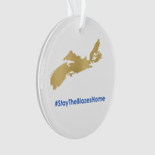Stay the blazes gold Nova Scotia home ornament