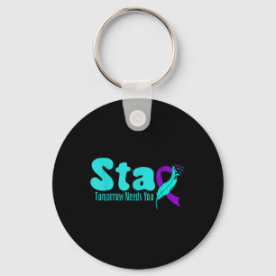 Stay Tomorrow Need You Suicide Prevention Awarenes Keychain