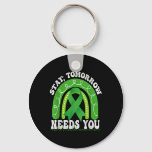Stay Tomorrow Needs You Mental Health Awareness Ra Keychain