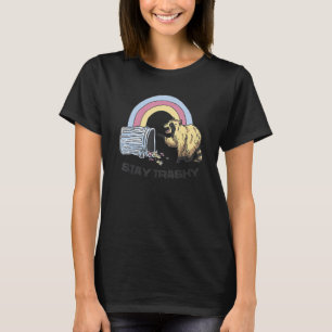 Stay Trashy Trash Pandas Raccoon Rainbow Animal T-Shirt