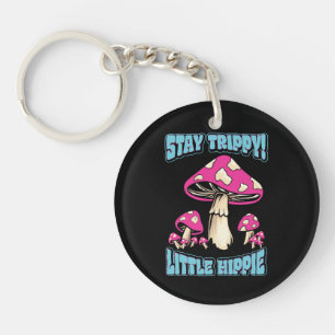 Stay Trippy! Little Hippie Keychain