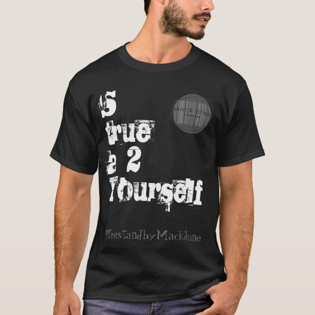 Stay true 2 yourself the Grey LogoT-Shirt T-Shirt (Front)