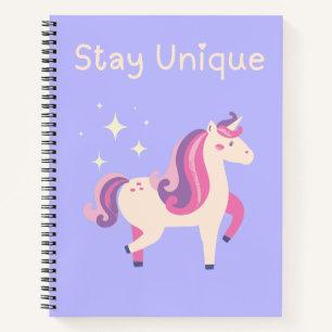 Stay Unique Unicorn Spiral Notebook