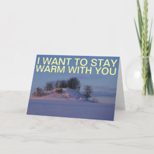 stay warm card