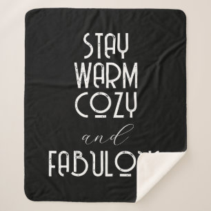 Stay Warm Cozy and Fabulous   Create your Own Sherpa Blanket