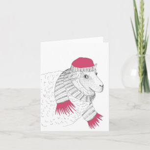 Stay Warm Sheep Card