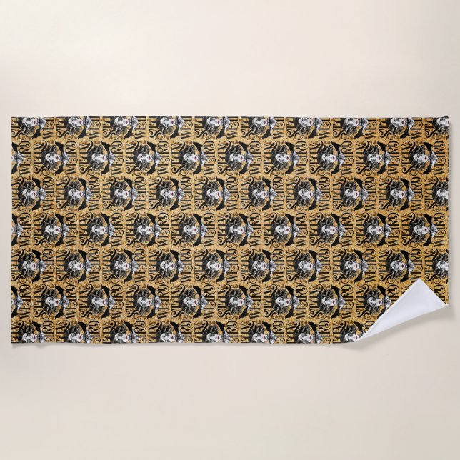 Stay Weird Beach Towel (Front)