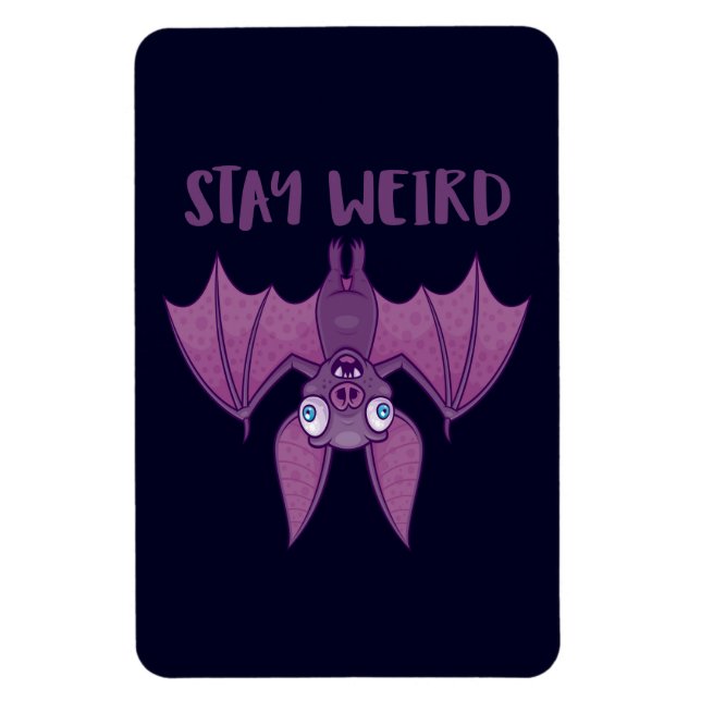 Stay Weird Cartoon Bat Magnet (Vertical)