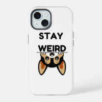 Stay Weird Funny Boston Terrier Cartoon Dog