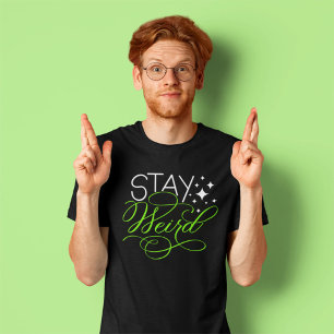 Stay Weird Introvert Nerd Unique T-Shirt