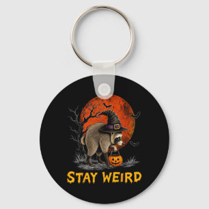 Stay Weird Jimothy Seattle Raccoon Halloween Full Keychain