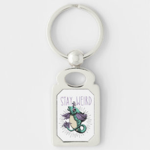 Stay Weird Keychain