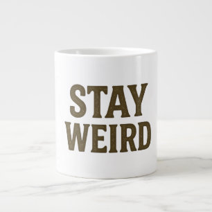 Stay Weird Retro Streetwear Large Coffee Mug