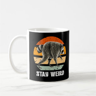 Stay Weird Retro Vintage Funny Jimothy Raccoon Coffee Mug